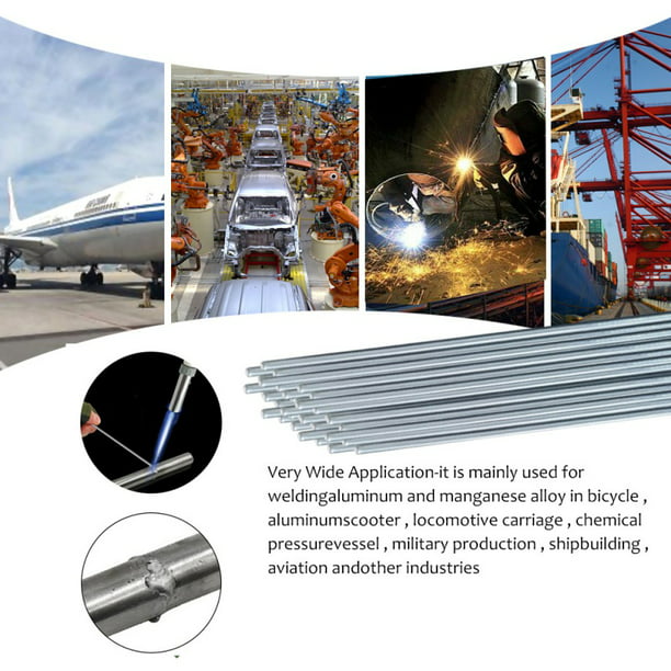 10PCS Aluminium Welding Rods Filler Brazing Easy Solder Low Temperature Wire